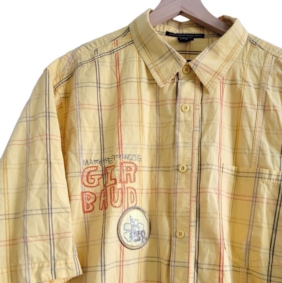 LE JEAN DE MARITHE + FRANCOIS GIRBAUD MEN'S BUTTON DOWN SHIRT - Picture 5 of 9